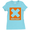irritant mens Ladies Fitted T-Shirt