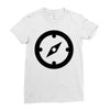 clock black Ladies Fitted T-Shirt