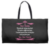 Dear Daddy, Thanks for Being my Dad Baby Boy Letter to Father Weekender Totes