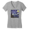tardis starry night Women's V-Neck T-Shirt