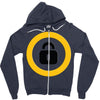 key low Zipper Hoodie