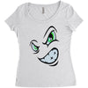 angry cartoon face Women's Triblend Scoop T-shirt