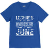 legends are born in june birthday vintag V-Neck Tee