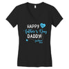 Happy First Father's Day Daddy Women's V-Neck T-Shirt