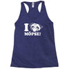 i love m&ouml;pse funny Racerback Tank