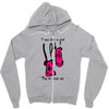 i run like a girl try to keep up Zipper Hoodie