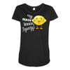Easy Peasy Lemon Sgueezy Maternity Scoop Neck T-shirt