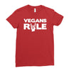 vegans rule Ladies Fitted T-Shirt