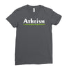 atheism funny retro religion jesus christ believer comic god Ladies Fitted T-Shirt