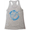 save the narwhales Racerback Tank