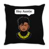 Killmonger Hey Auntie Throw Pillow