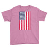 t-rex vintage american flag Youth Tee