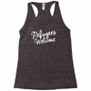 refugees welcome Racerback Tank
