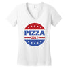 pizza 2017 Women's V-Neck T-Shirt