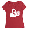 beethoven ghetto blaster Women's Triblend Scoop T-shirt