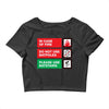 bat safety Crop Top