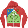 Bicycle Day t-shirt   1943 vintage (albert hofmann lsd) Zipper Hoodie