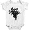 ride the raven Baby Onesie