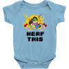 gamer gremlin stole pog Baby Onesie