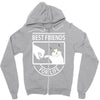 cat best friends for life Zipper Hoodie