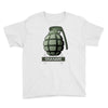 hand grenade military army Youth Tee