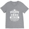 Made In 1941 And Still Awesome V-Neck Tee