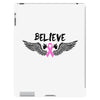 angel wing believe breast cancer iPad 3 and 4 Case