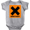irritant symbol joke Baby Onesie