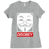 disobey crew Ladies Fitted T-Shirt