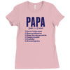 Papa Noun Definition Ladies Fitted T-Shirt