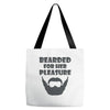 mens bearded Tote Bags
