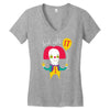 deal with it Women's V-Neck T-Shirt