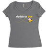 Daddy to Bee Baby Girl Women's Triblend Scoop T-shirt