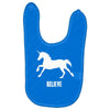 unicorn believe Baby Bibs