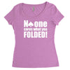 no one cares what you folded Women's Triblend Scoop T-shirt