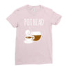 pot head Ladies Fitted T-Shirt