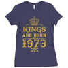 kings are born in 1973 Ladies Fitted T-Shirt