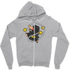 shiny Zipper Hoodie