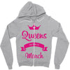 queens are born in march Zipper Hoodie