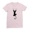 Grabing Cat Ladies Fitted T-Shirt