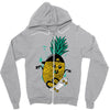 pineapple skateboarding Zipper Hoodie