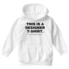This is a Designer T-Shirt Youth Hoodie