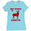 deer hunter body piercing by remington black tee shotgun rifle hunting Ladies Fitted T-Shirt
