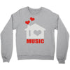 new i love house Crewneck Sweatshirt
