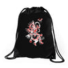 aztec quetzalcoatl Drawstring Bags