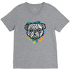 pug face V-Neck Tee