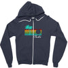 cabo san lucas distressed Zipper Hoodie
