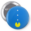 funny 80s pacman 'eating buttons' Pin-back button