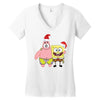 spongebob squarepants and patrick christmas Women's V-Neck T-Shirt