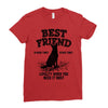 Best Friend German Shepherd Ladies Fitted T-Shirt